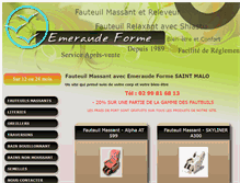 Tablet Screenshot of acheter-un-fauteuil-massant.com